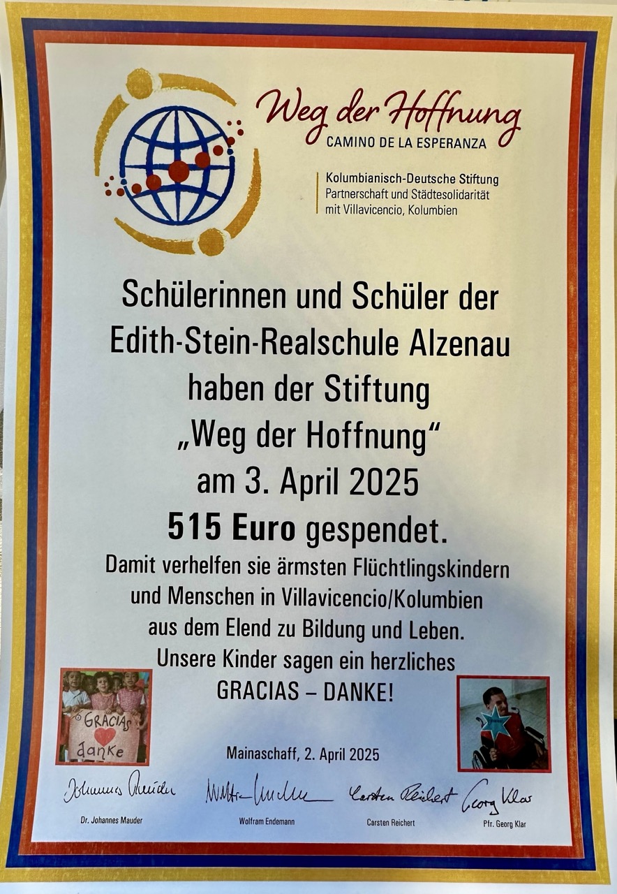 Mehr über den Artikel erfahren Kuchenverkauf zugunsten der Stiftung „Weg der Hoffnung“